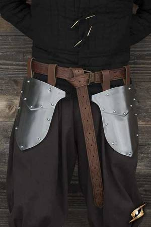 Soldiers Belt Shields - Polished Steel