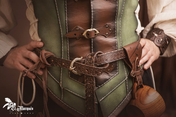 Mercenary Belt - Brown - skórzany pas