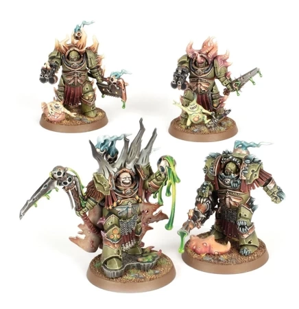 Warhammer 40000: Death Guard Lord Lord of Contagion and Blightlord Terminators / Felthius and the Tainted Cohort