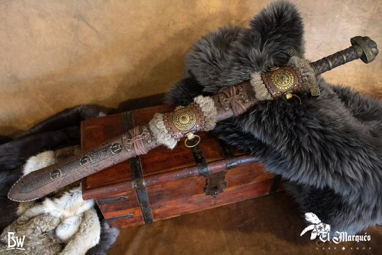 Viking scabbard - Brown - pochwa na miecz
