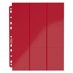 UG 18-Pocket Side-Loading Supreme Pages Standard Size Red 10 szt.