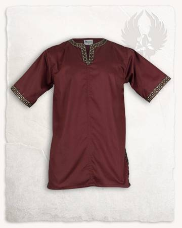 Sigbert Tunic Bordeaux - płócienna tunika