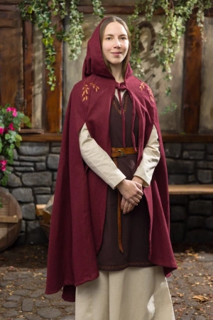 Cape Aric - Wool - Bordeaux