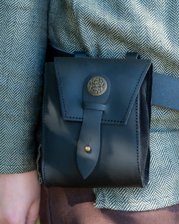 Segura belt bag - Black - skórzana kaletka