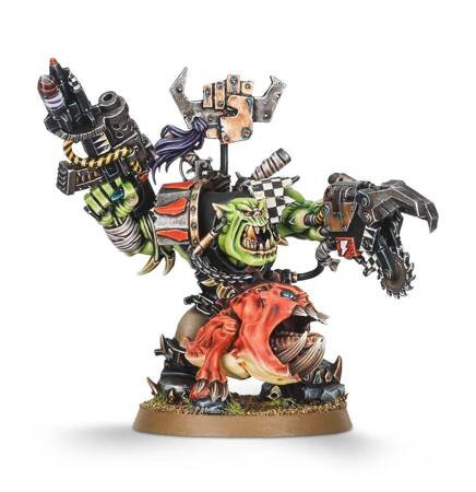 Warhammer 40000: Ork Warboss with Attack Squig
