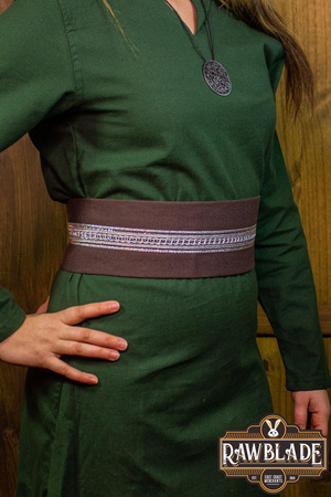 Jeanne fabric belt - Brown