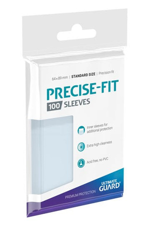 UG Precise-Fit Sleeves Standard Size Transparent (100)