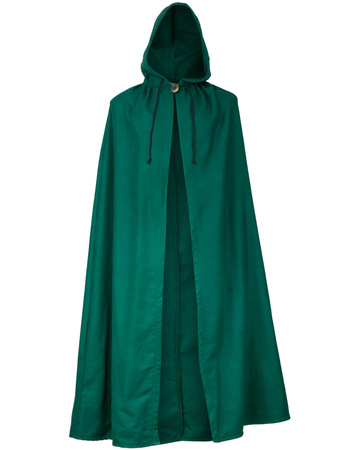 Aaron Cloak Wool Green - płaszcz z wełny