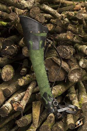 Quiver Ranger Black/Green - Kołczan do strzał larpowych