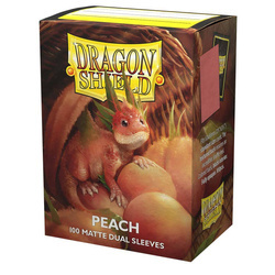 Koszulki na karty Dragon Shield: Matte Dual - Peach (100 szt.)