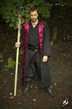 Magician Robe - Black/Maroon