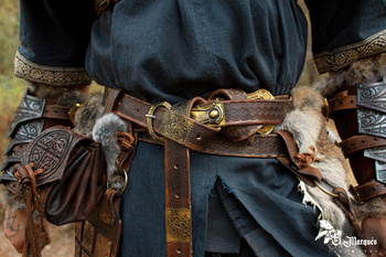 Raider belt - Brown - skórzany pas