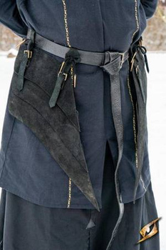 Shadow Armour Tassets - Suede - Black - One Size