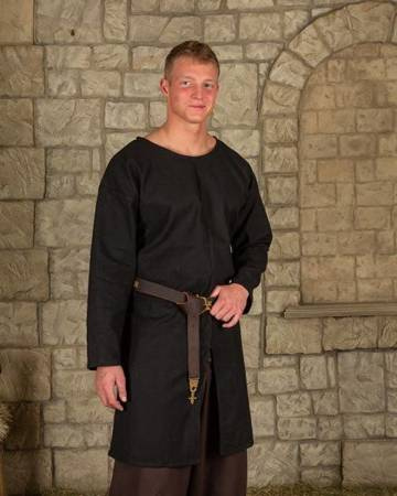 Gadaric Tunic Canvas Black - tunika z bawełnianego płótna