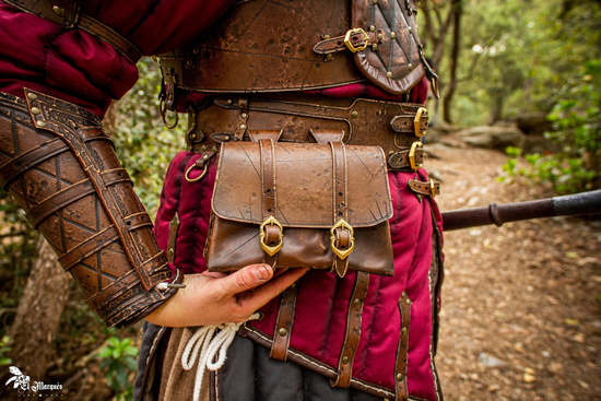 Adventurer bag Aged - Brown - skórzana kaletka