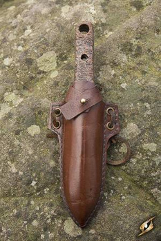 Thrust Knife Holder - Brown - inc. Knife