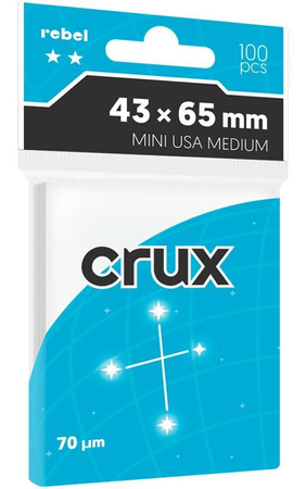 Koszulki na karty Rebel (43x65 mm) Crux Medium, 100 sztuk