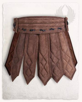 Tenebra Armour Skirt brown - przepaska, spódnica ze skóry