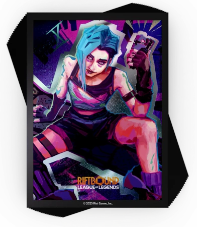 Riftbound: League of Legends TCG -  Origins Jinx Art Sleeves (100 Sleeves)