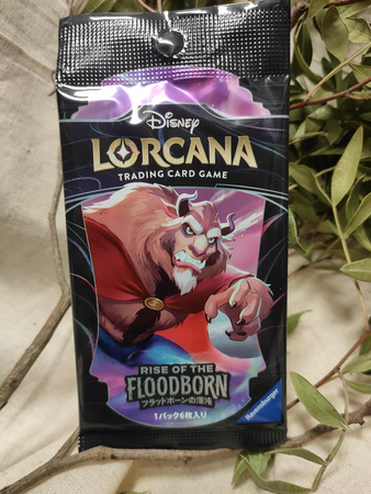 Disney Lorcana: Rise of the Floodborn Booster JP [japoński, 6 kart w boosterze] 