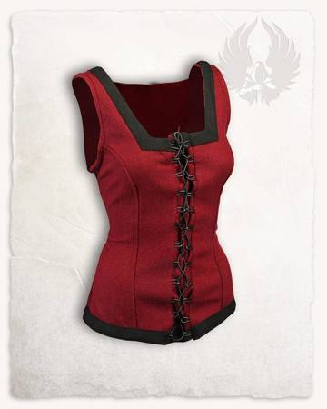 Ursula Bodice Wool Bordeaux - wełniany gorset