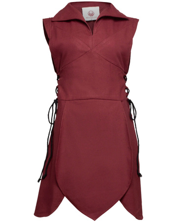 Galatea Tunic Canvas - Bordeaux - tunika bawełniana