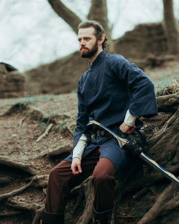 Arantir Tunic - Blue - bawełniana tunika