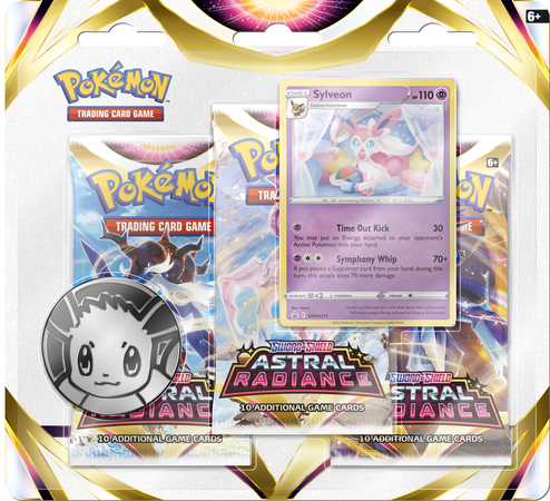 Astral Radiance 3-Pack Blister Sylveon Pokémon TCG