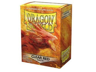 Dragon Shield Koszulki Matte Clear Red