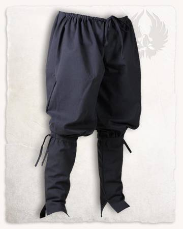 Ketill Pants Canvas Black - płócienne spodnie