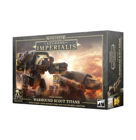 Legions Imperialis: Titan Legions Warhound Scout Titans with Turbo Laster Destructors and Vulcan Mega-Bolters