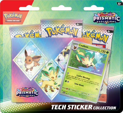 Pokémon TCG: Scarlet & Violet -Prismatic Evolutions - Tech Sticker Leafeon