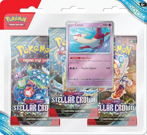 Pokémon TCG: Scarlet & Violet - Stellar Crown - 3-Pack Blister Latias 