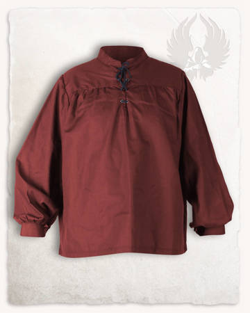 Roland Shirt Cotton Bordeaux - płócienna koszula