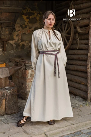 Rus Dress Lilia - Natural - bawełniana suknia spodnia