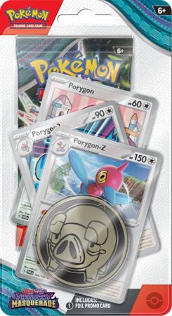 Twilight Masquerade - Premium Checklane Blister Porygon Pokemon TCG