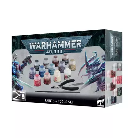 Warhammer 40000: Zestaw farb i narzędzi Paints + Tools Set