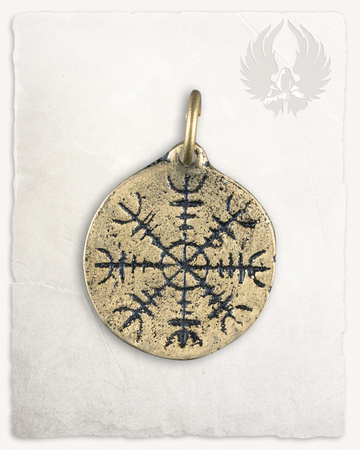 Yrsa Pendant with Runes - Gold