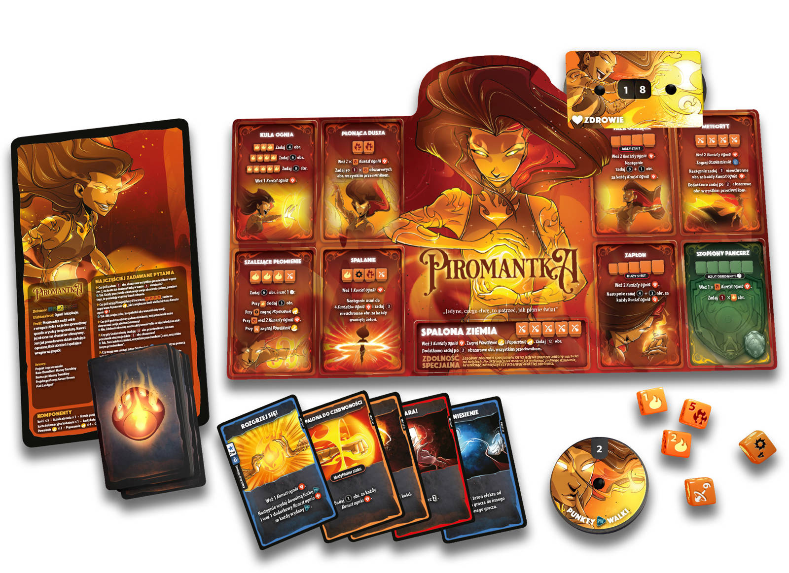 Dice Throne Starcie 3 Piromantka vs Mroczny Złodziej Gry Planszowe