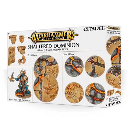 AGE OF SIGMAR: SHATTERED DOMINION: 40mm & 65mm ROUND BASES