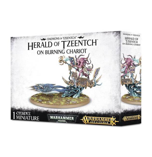 Age of Sigmar: Daemons of Tzeentch Herald of Tzeentch on Burning Chariot/Fateskimmer