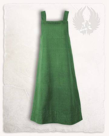 Alva Apron Dress Green - suknia fartuchowa