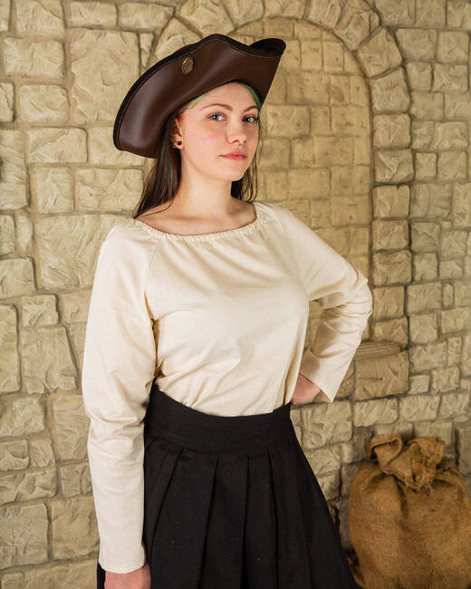 Amelia Blouse Canvas Cream - płócienna koszula