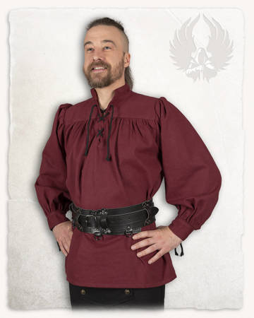 Ansgar Shirt Canvas Bordeaux - koszula średniowieczna