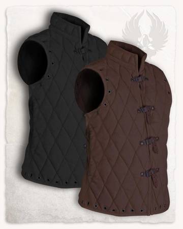 Arthur Padded Vest brown - przeszywanica krótka