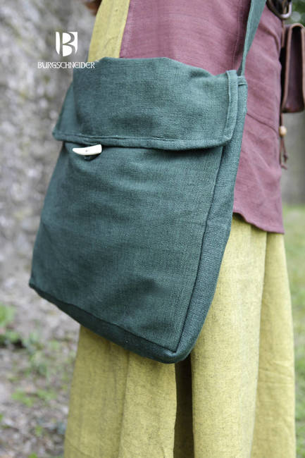 Bag Ehwaz - Green -  płócienna torba na ramię