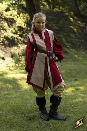 Basic Tabard - Dark red/Dark Desert Beig (junior)