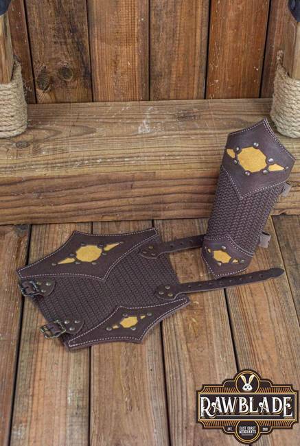 Beljant Bracer - Brown and Summer Yellow