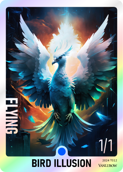 Bird Illusion Token (Blue 1/1 Flying)