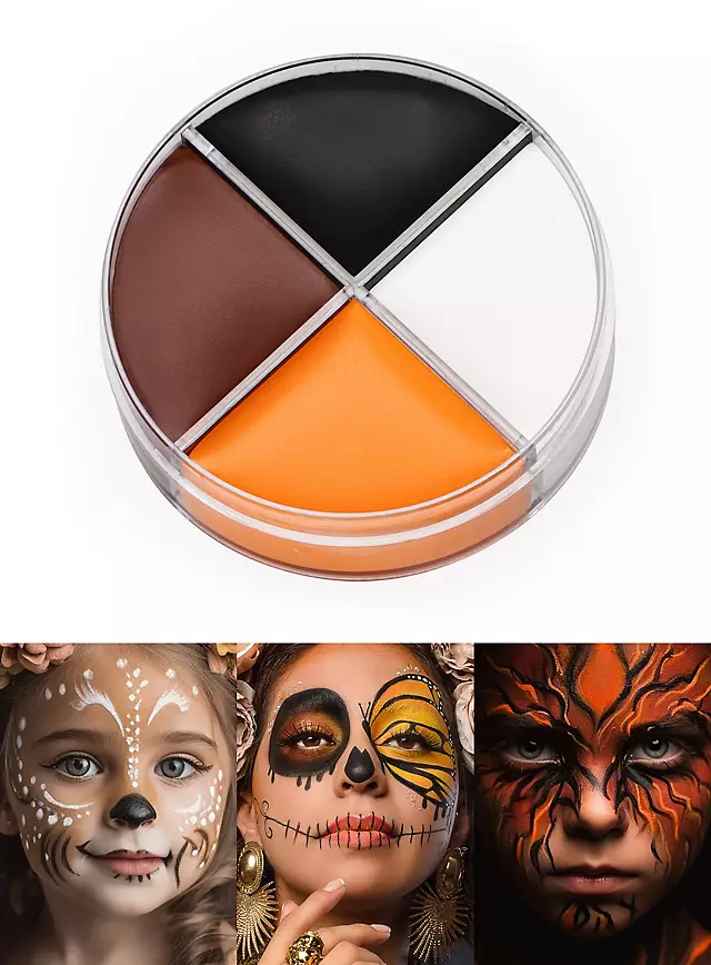 Brown Orange Black White Cream Make-Up - kremowe farby do charakteryzacji